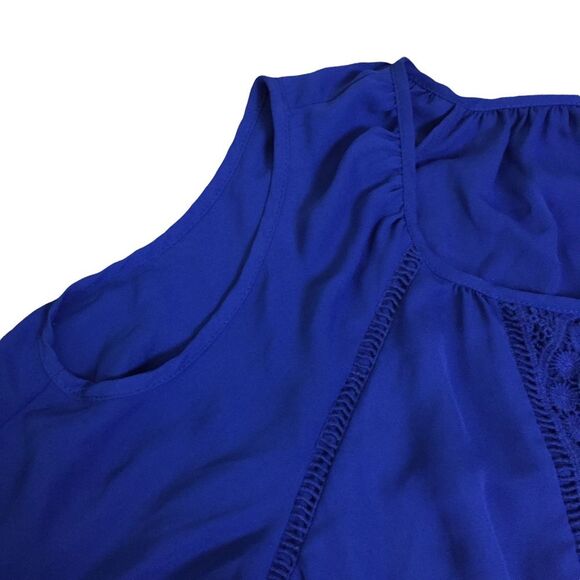 DR2 Cold Shoulder Romper Size Small Royal Blue Summer Daniel Rainn - Picture 5 of 8
